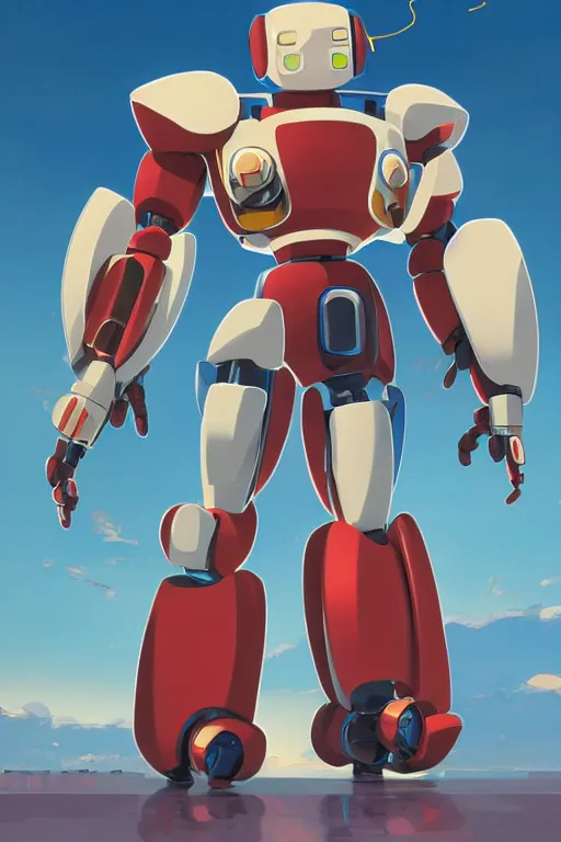 Image similar to metabots medabots medarotto medarot robot minimalist comics, behance hd by jesper ejsing, by rhads, makoto shinkai and lois van baarle, ilya kuvshinov, rossdraws global illumination ray tracing hdr radiating a glowing aura