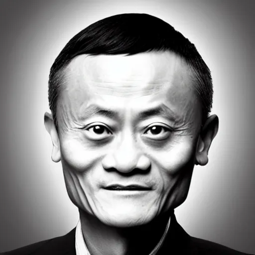 Image similar to jack ma tiny face enlarge cranium photo portrait