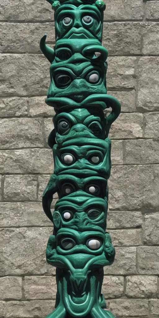 Image similar to cthulhu totem pole, hd image