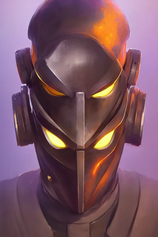 Image similar to epic mask helmet robot ninja portrait stylized as fornite style game design fanart by concept artist gervasio canda, behance hd by jesper ejsing, by rhads, makoto shinkai and lois van baarle, ilya kuvshinov, rossdraws global illumination radiating a glowing aura global illumination ray tracing hdr render in unreal engine 5