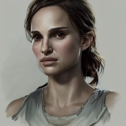 Image similar to ultra realistic illustration, natalie portman from last of us, intricate, elegant, highly detailed, digital painting, artstation, concept art, smooth, sharp focus, illustration, art by artgerm and greg rutkowski and alphonse mucha