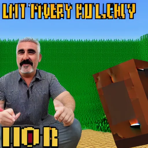 Image similar to paul hollywood minecraft