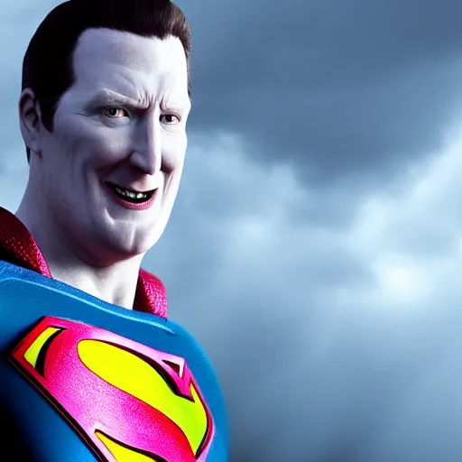 Image similar to if Neil Fingleton was Superman, cinematic, epic, cool, photo realistic, 4k, high detail