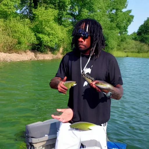 Image similar to chief keef fishing in balaton