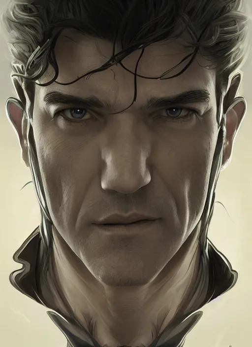 Prompt: symmetry!! antonio banderas, male, machine parts embedded into face, intricate, elegant, highly detailed, digital painting, artstation, concept art, smooth, sharp focus, illustration, art by artgerm and greg rutkowski and alphonse mucha, 8 k