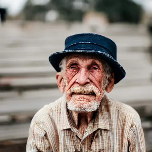 Image similar to elderly man wearing a hat made from spaghetti, Canon EOS R3, f/1.4, ISO 200, 1/160s, 8K, RAW, unedited, symmetrical balance, in-frame