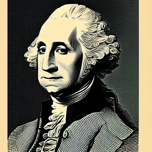 Image similar to george washington by dr. seuss,