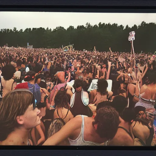 Image similar to Polaroid photos of Woodstock 99, 4K, award winning G