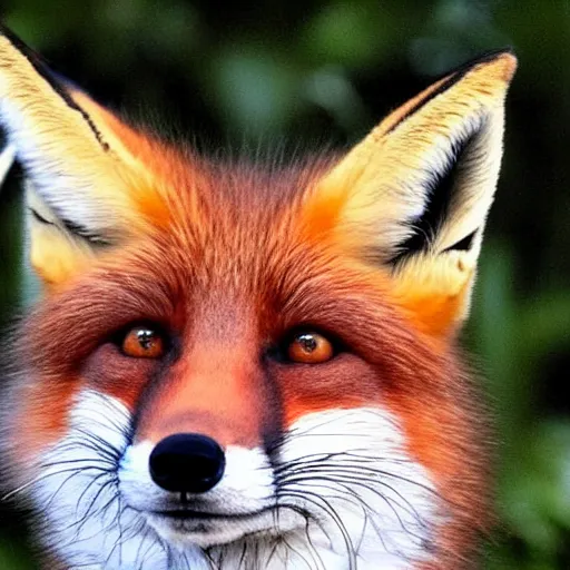 Prompt: fox selfie