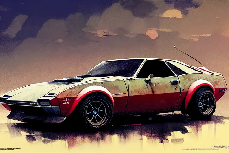 Image similar to amc amx / 3, painted by greg rutkowski makoto shinkai takashi takeuchi studio ghibli, akihiko yoshida