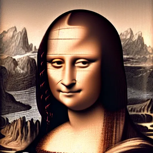 Image similar to joe biden mona lisa hybrid combination