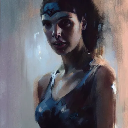 Prompt: painting of gal gadot by jeremy mann