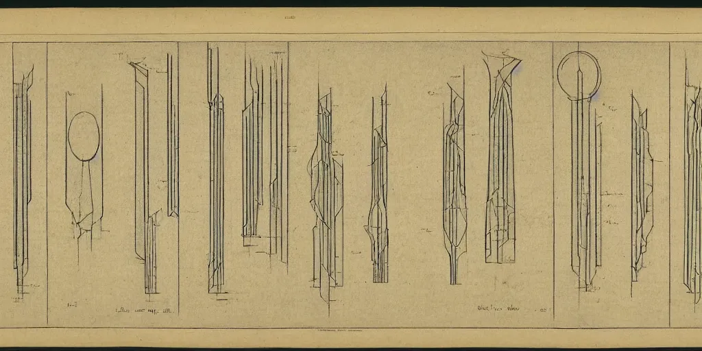 Prompt: Samuel Colman Harmonic Proportion and Form in Nature, Art and Architecture (1912)