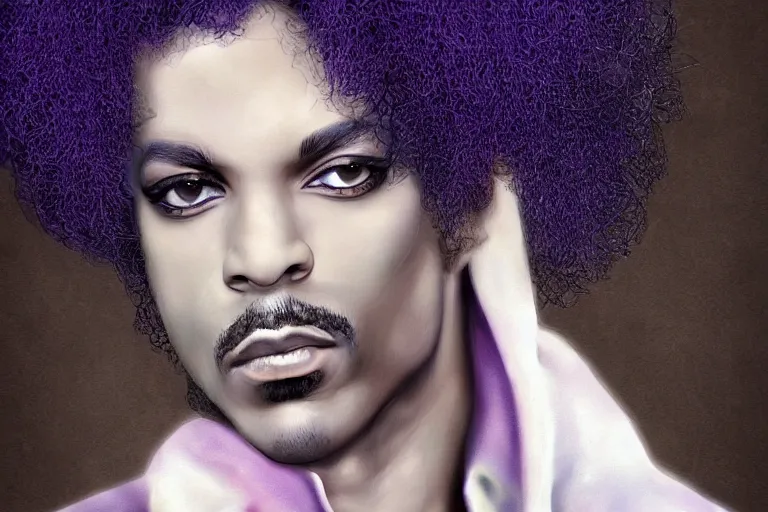 Image similar to beautiful portrait photo of prince, very detailed, digital art