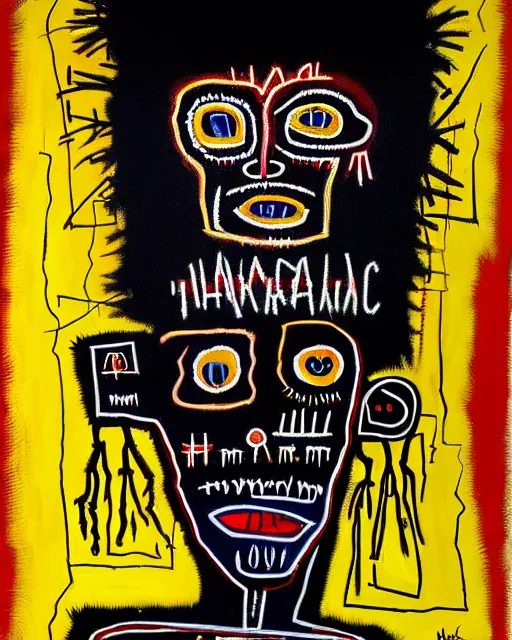 Image similar to A extremely ultra highly detailed majestic hi-res beautiful immaculate head and shoulders award winning painting stunning portrait masterpiece of a evil voodoo doll, black magic and witchcraft portrait by Jean-Michel Basquiat, 8k, high textures, ultra hyper sharp, insanely detailed and intricate, super detailed, 8k HDR ultra high quality