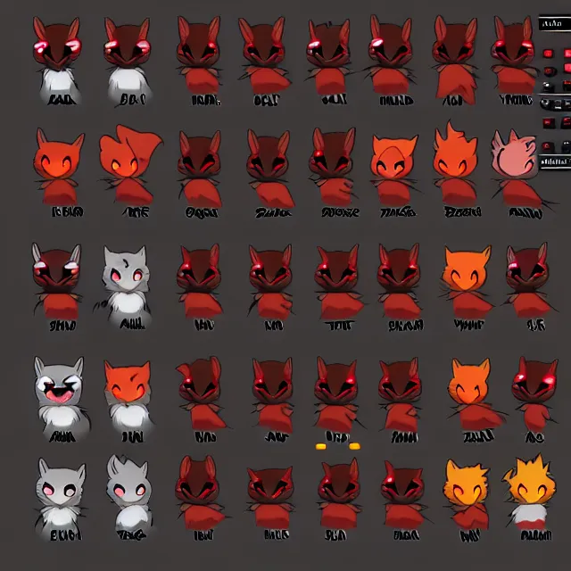 Image similar to furry - male - red - black - weasel - necromancer - fursona uhd ue 5 visual novel pc game expressions