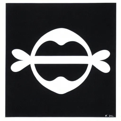 Prompt: minimal geometric bee symbol by karl gerstner, monochrome