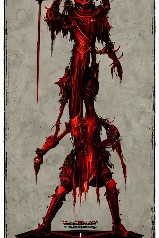 Image similar to Artwork of The Sanguinary Grail in style of Limbo.