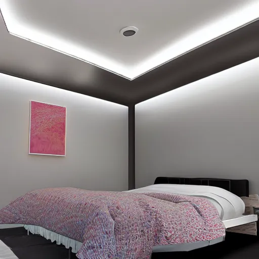 Image similar to govee led strip lighting in room, scene, colourful, 8 k, unreal engine, realistic, house and home,