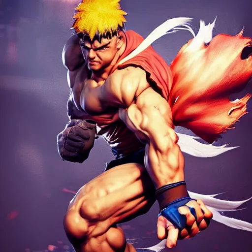 Image similar to Norman Parke as a Street Fighter character, artstation, digital art, ultrarealistic, hyperdetalied, 8K, high rendering, high quality,