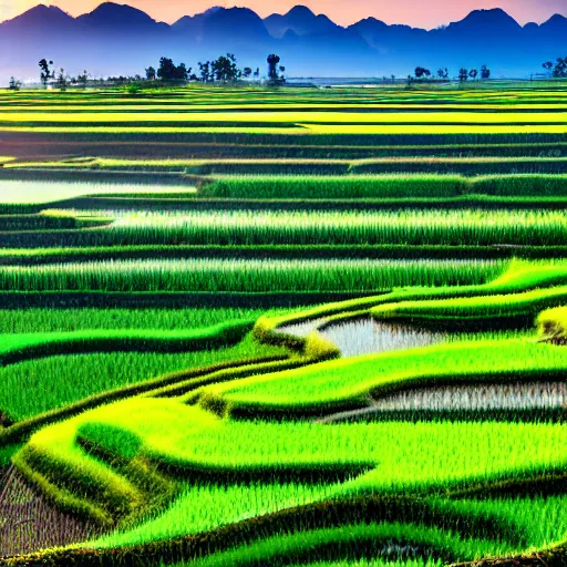 rice paddy field