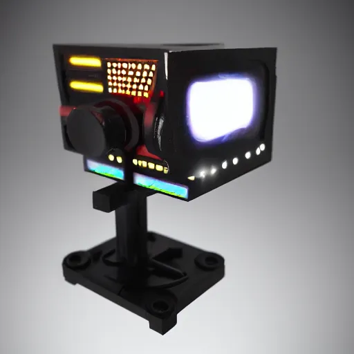 Image similar to small electronic futuristic movie prop with led lights