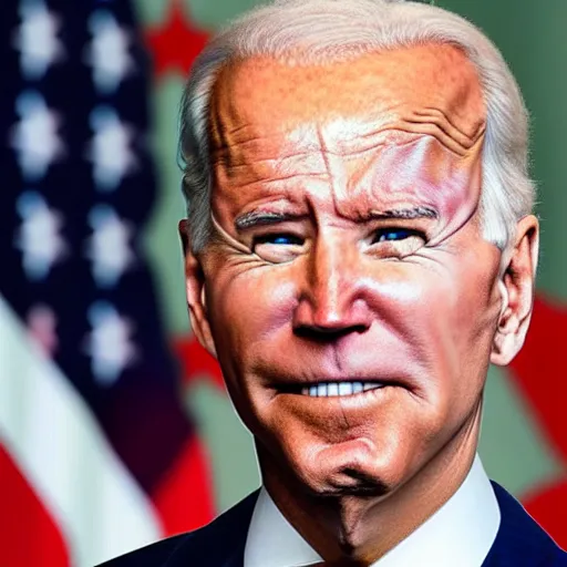 Image similar to official presidential portrait of joe biden