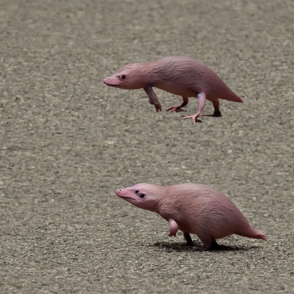 Prompt: photo of a slowpoke bird