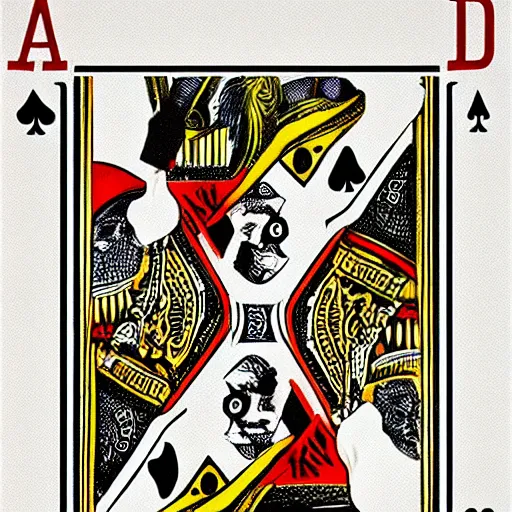 Prompt: a poker card concept by dali