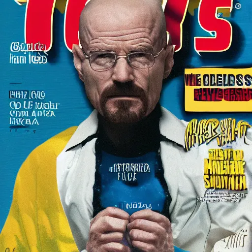 Image similar to Walter White on the cover of Swimsuit Illustrated (2020)