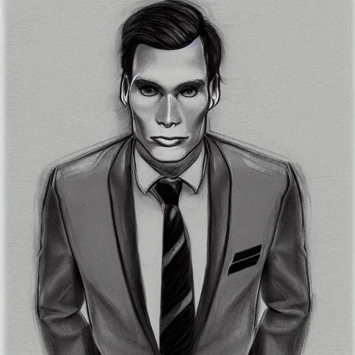 Prompt: jerma, pencil sketch