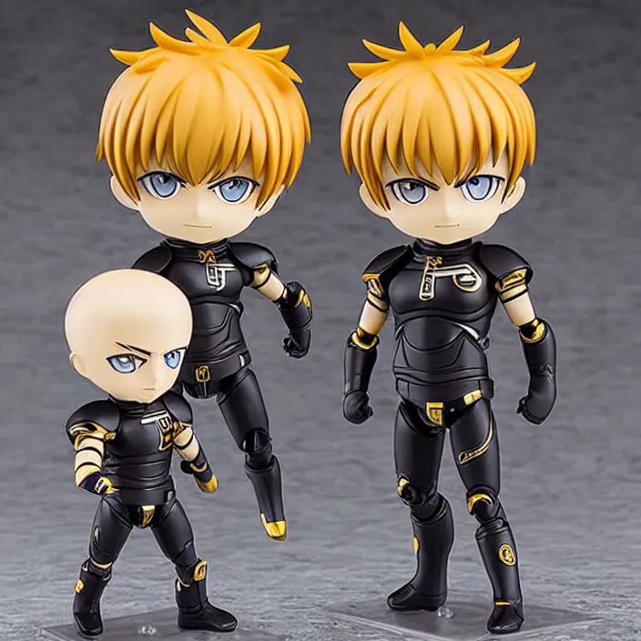 Image similar to Genos from One Punch Man, An anime Nendoroid of Genos from One punch Man , figurine, detailed product photo