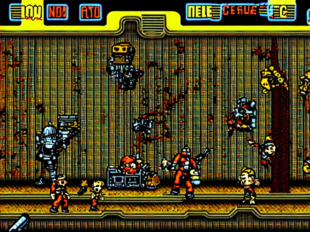 Image similar to fallout 2 on nes nintendo console screenshot ctr tv