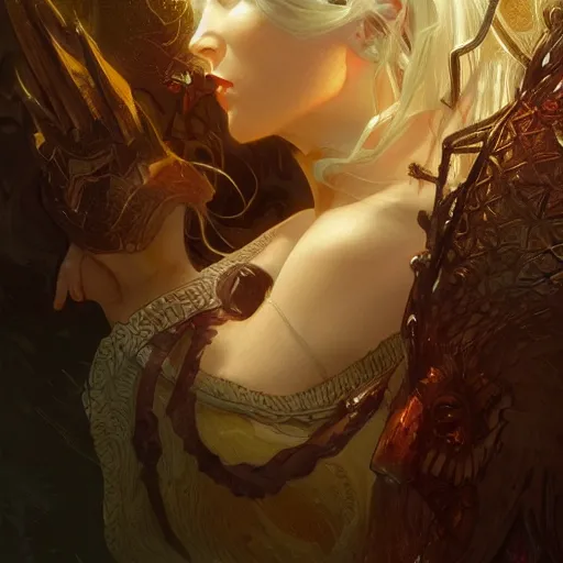 Prompt: Madona , D&D, fantasy, intricate, cinematic lighting, highly detailed, digital painting, artstation, concept art, smooth, sharp focus, illustration, art by Artgerm and Greg Rutkowski and Alphonse Mucha