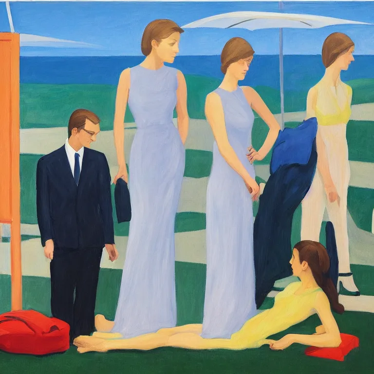 Prompt: dreaming from a new economy and a new financial system, painted by Alex Katz, painted by Edward Hopper, airbrush