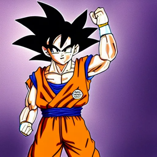 Image similar to goku wearing female clothes