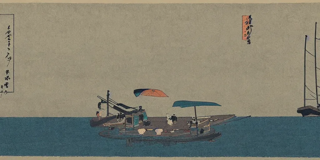 Image similar to 🖼 🌅 ⛵. shin - hanga.