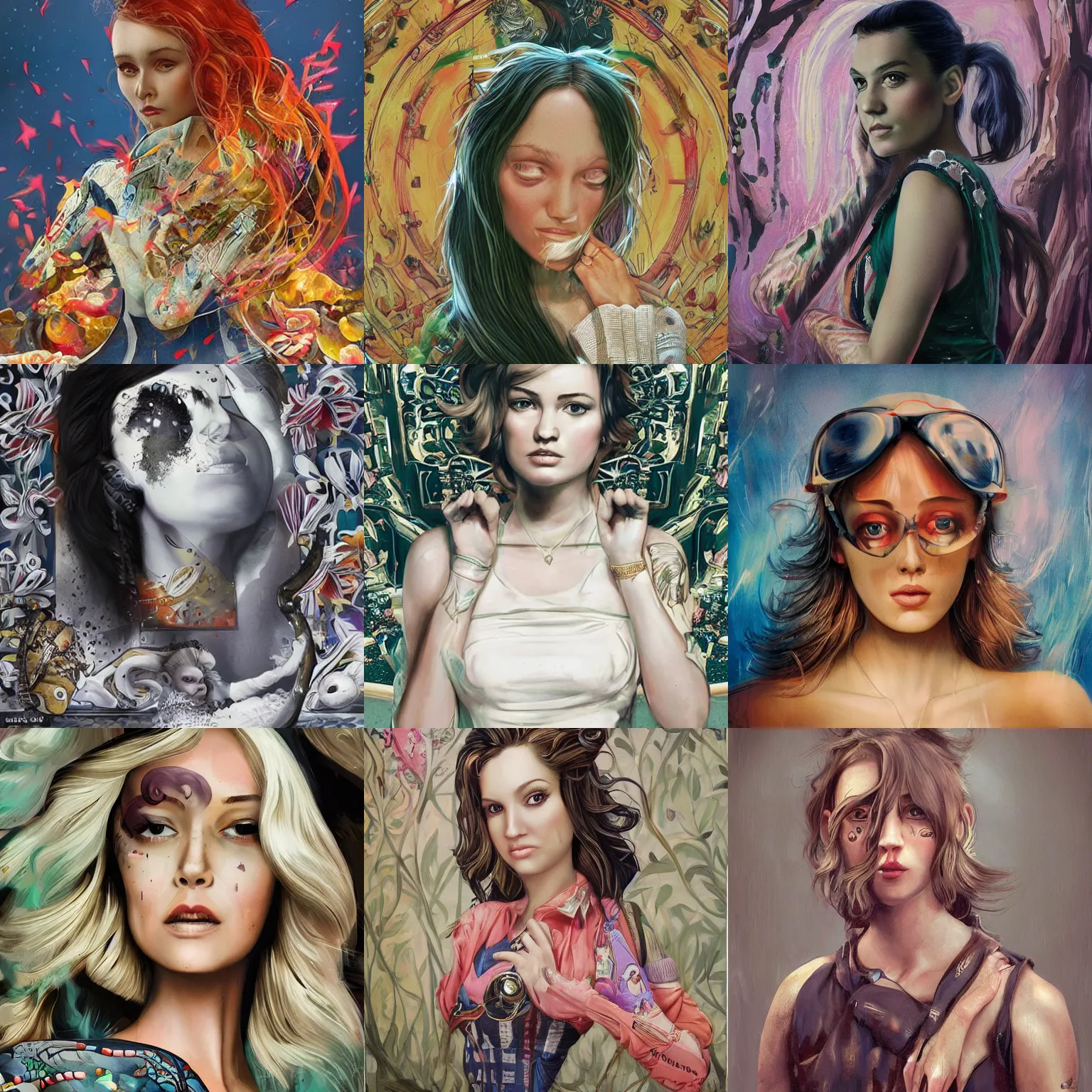 Prompt: sarah down finder portrait, Pixar style, by Tristan Eaton Stanley Artgerm and Tom Bagshaw.