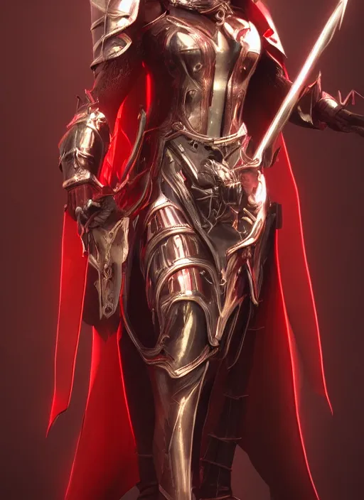 Prompt: Goddess Hades wearing leather fantasy battle armor with a red cloak by Ilya Kushvikov, symmetrical face concept art, octane render unreal engine meta humans, trending on artstation