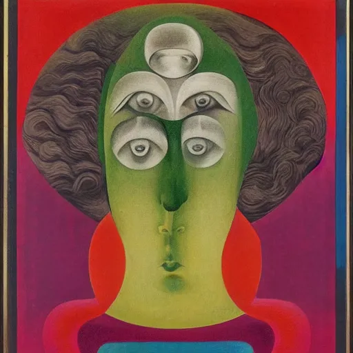 Image similar to floral face portrait by leonetto cappiello and wojciech siudmak and ernst fuchs, anni albers, oil on canvas