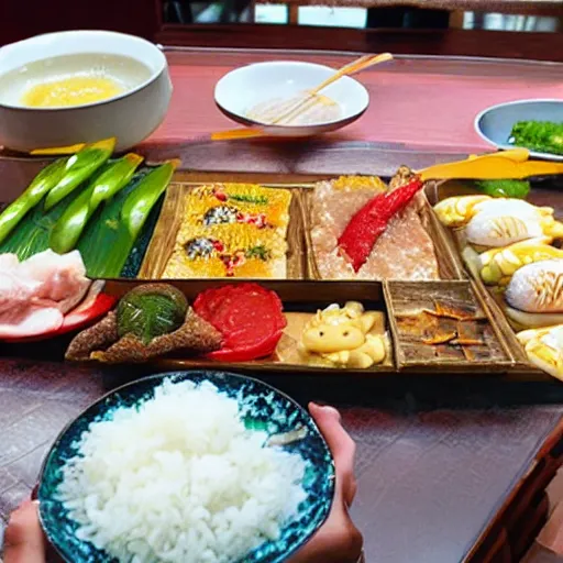 Image similar to 団子を食べる漫画のキツネ