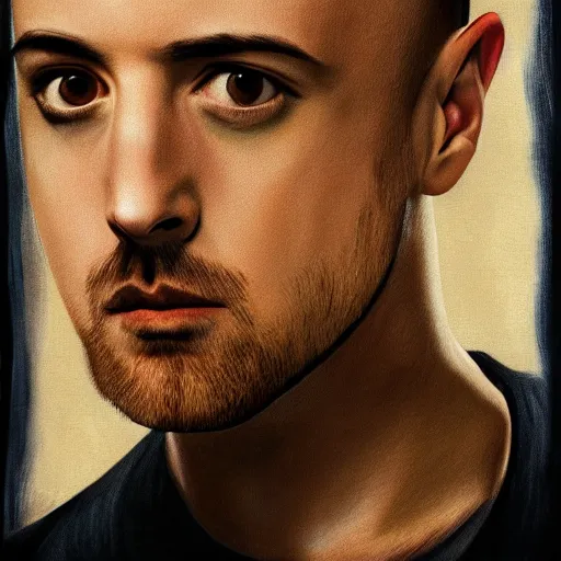 Prompt: jessie pinkman portrait