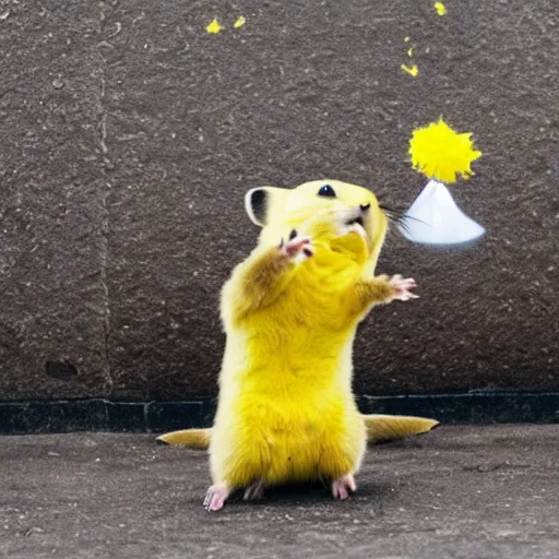 Image similar to pika sneezing