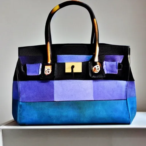 Image similar to designer handbag inspired by an artist's palette