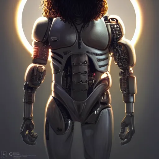 Image similar to cyborg michael jackson with a cyborg chimp, anatomy, bathed in light, highly detailed, photorealistic, artstation, smooth, sharp focus, illustration, unreal engine 5, 8 k, art by artgerm and greg rutkowski and edgar maxence