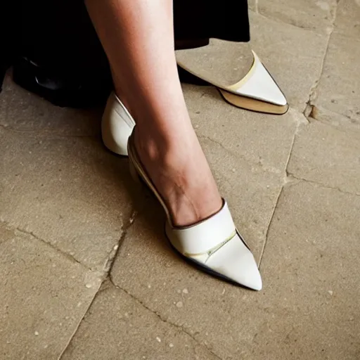 Image similar to bottega veneta shoe with thin plastic straps and thin straps, complex, detailed, flash photography, high quality, by juergen teller, terry richardson