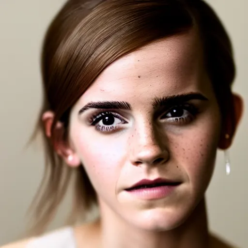 Prompt: portrait of emma watson, xf iq 4, f / 1. 4, iso 2 0 0, 1 / 1 6 0 s, 8 k, sense of depth, in - frame