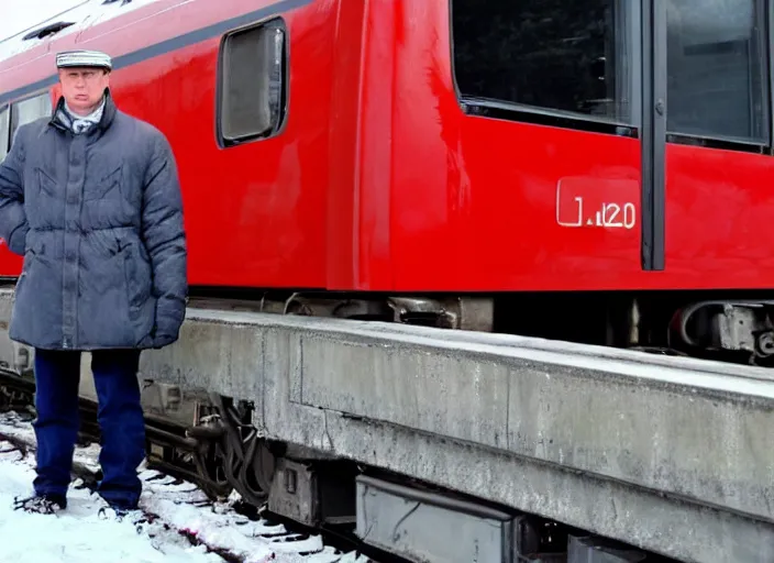 Image similar to train driver of the Russian Railways