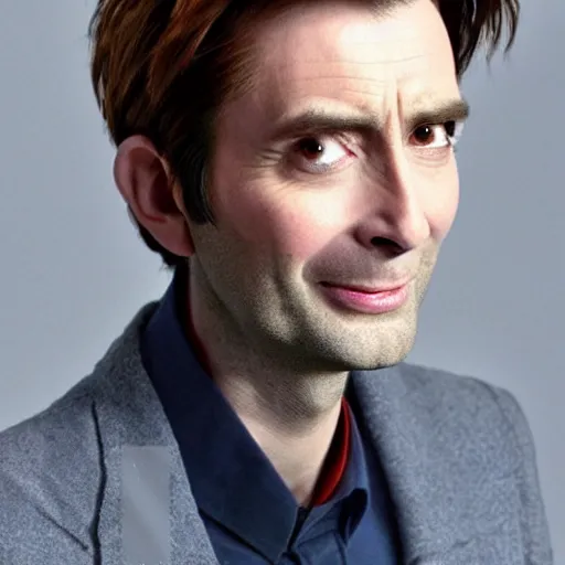 Image similar to david tennant mixed with jodie whittaker