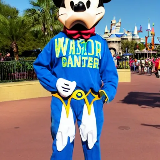 Image similar to Walter White mascot costume worn at Disney World